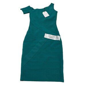 Dress The Population Zanaida Dress Womens S Green Bodycon Bandage Off Shoulder‎